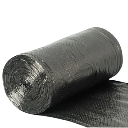 100pcs Black Household Rubbish Bags for Bathroom, Kitchen, and Trash Can - Disposable Plastic Garbage Bags