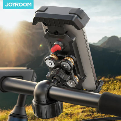 Joyroom Shockproof Bike & Motorcycle Phone Holder – Quick Install Mount with Vibration Dampener for 4.7-7" Phones