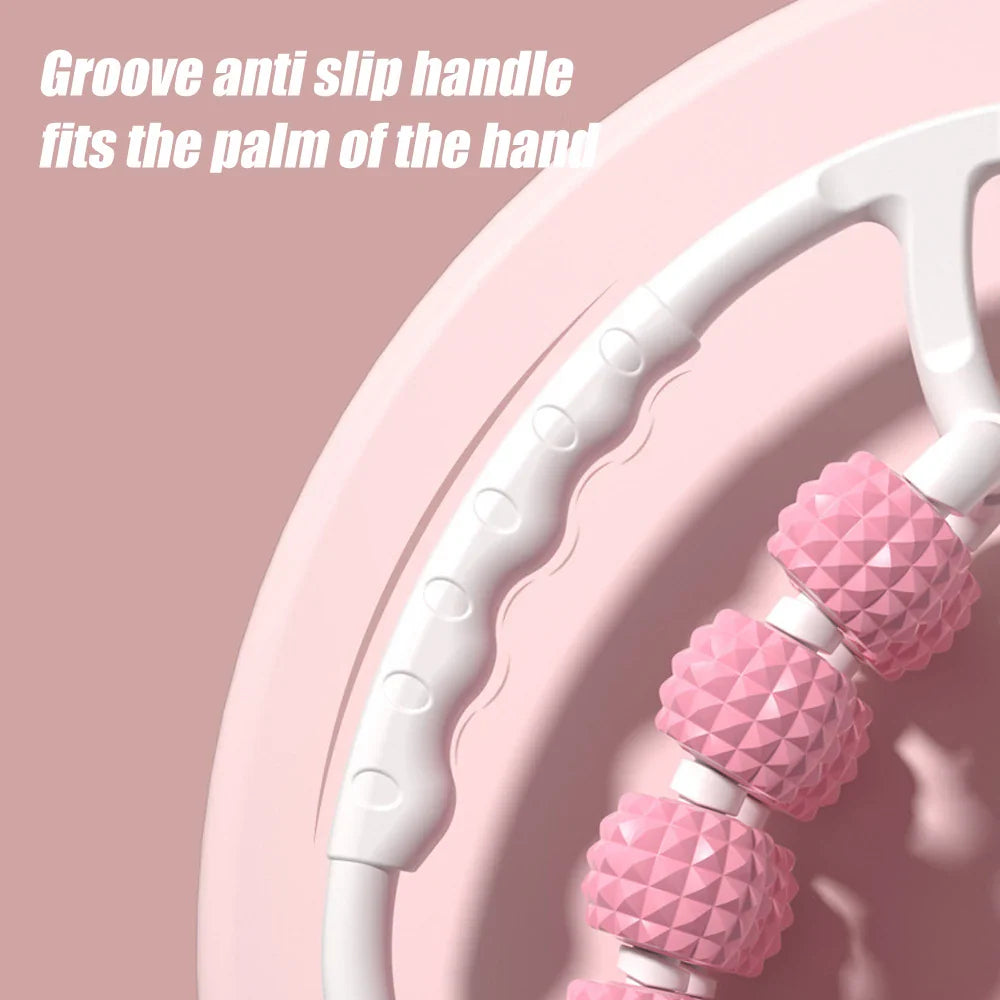 Portable Round Massager Roller – Waist, Abdominal & Leg Clip Tool for Cellulite, Stovepipe & Meridian Massage