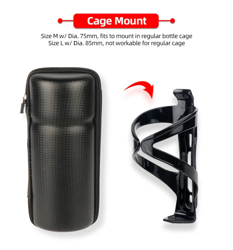 Deemount Bicycle Tool Storage Box – Bottle Cage Mount Case for Bike Repair Kits, Glasses & Keys