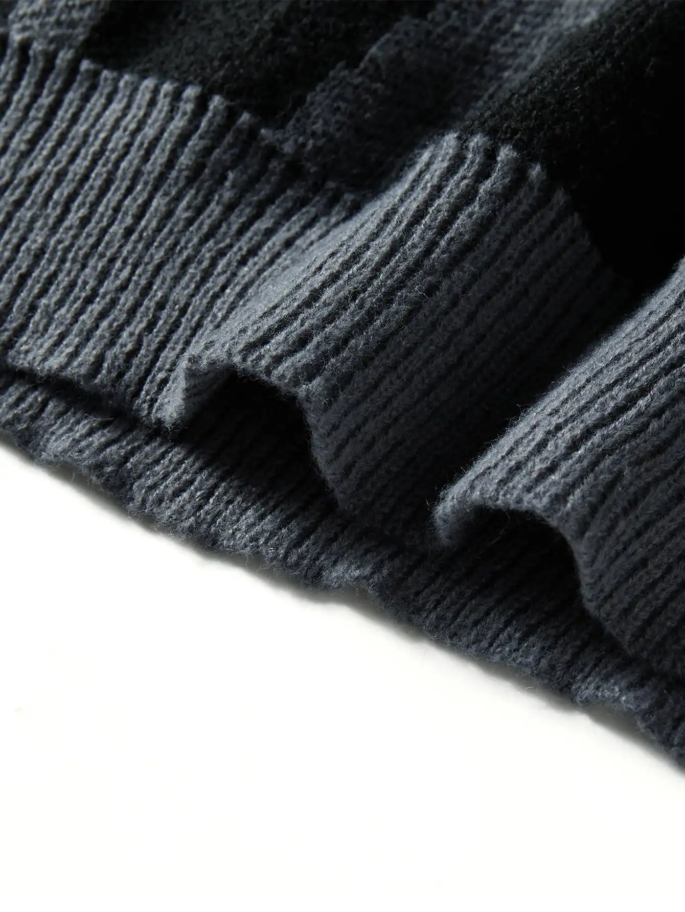 Men's Autumn Winter Jacquard Sweater - Irregular Pattern Contrast Color Round Neck Knitted Casual Pullover