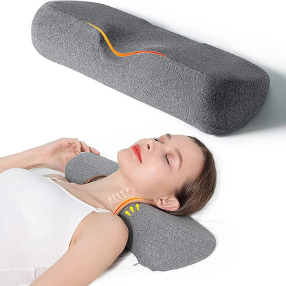 Memory Foam Cervical Pillow – Ergonomic Contour Neck Pillow for Side Sleepers, Orthopedic Support