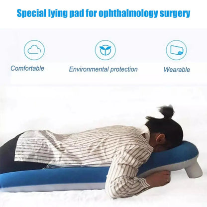 Inflatable Face Down Pillow for Eye Surgery Recovery - Portable Prone Pillow for Vitrectomy and Retina Sleeping Support