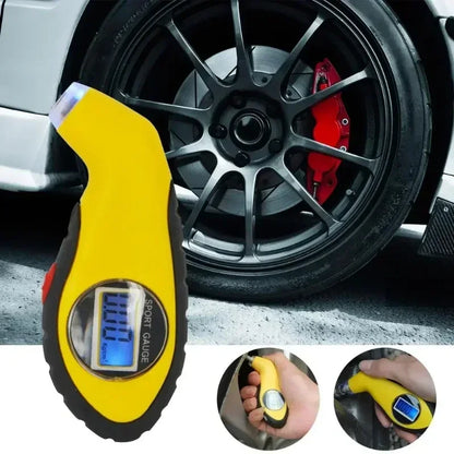 Compact Digital Tire Pressure Gauge – LCD Display for Cars, Motorcycles & Vehicle Maintenance