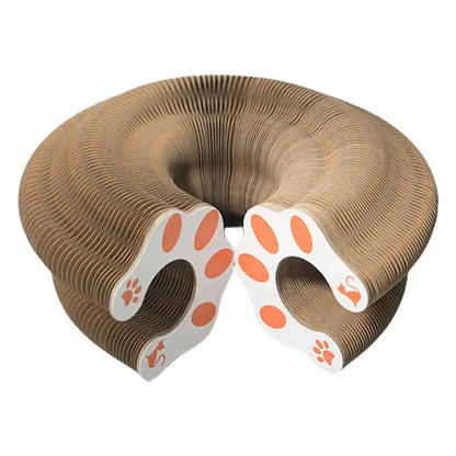 Magic Organ Cat Scratcher Toy – Round Corrugated Scratch Board for Cats, Claw Grinding Accessories (1/2pcs)