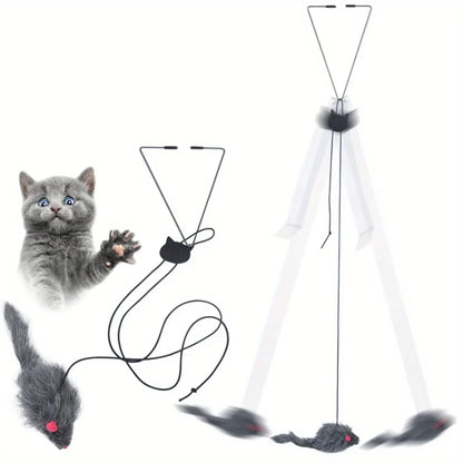 Door Hanging Cat Toy - Interactive Stress Relief Hanging Toy for Kittens & Cats