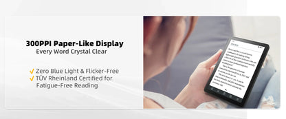 Bigme B6 6" E-Book Reader – E-Ink Display, 36-Level Front Light, Android 14, 4+64GB, Google Play