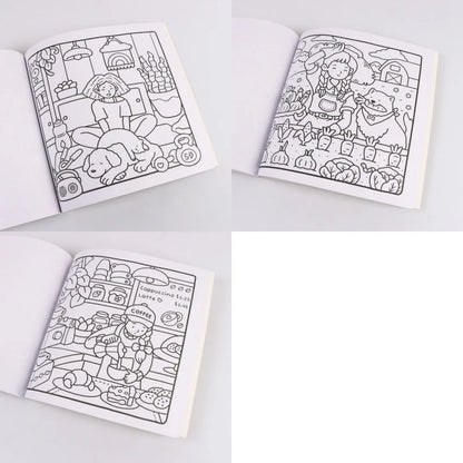 Into the Garden Coloring Book for Adults & Teens - Bold & Simple Designs with Plants, Flowers & Cute Animals