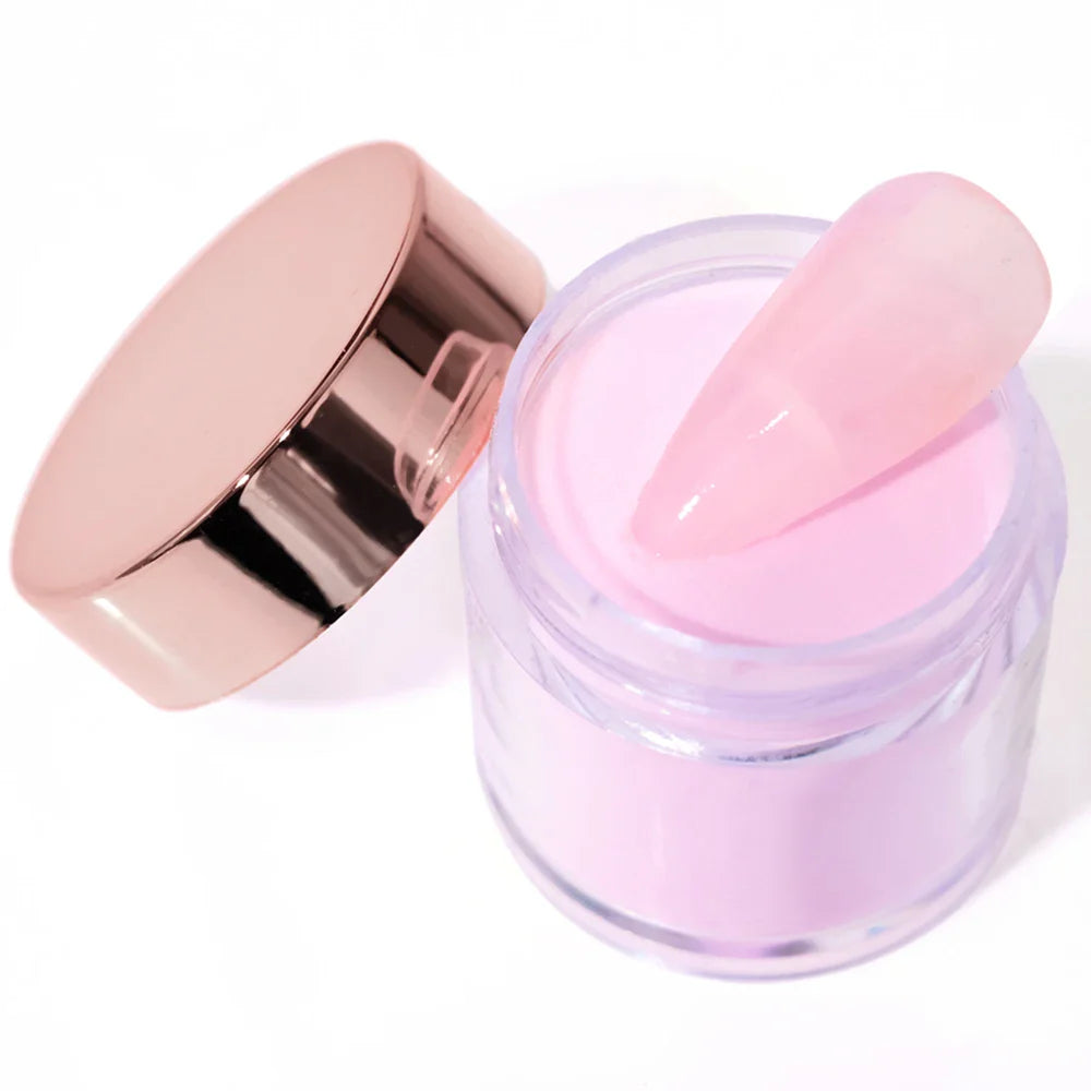 12-Color Nude Pink 3-in-1 Professional Acrylic Powder Set - 12 Jars for Dip & Acrylic Nail Extensions, Structure & Dust, 10g Each