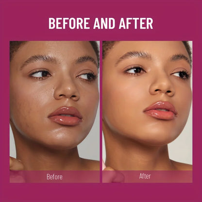 New Sponge Head Concealer – Long-Lasting Liquid Foundation for Dark Circles, Freckles, Acne, Pigmentation & Blemishes, Moisturizing Formula