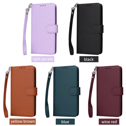 2-in-1 Magnetic Card Slot Leather Wallet Case for Xiaomi Redmi Note 13 Pro Plus, 12, 13C, 13T, C65 & POCO X6 5G – Stand Bag with Strap Cover