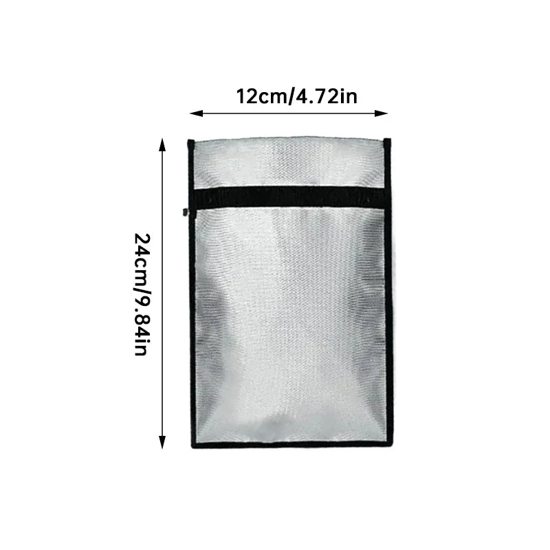 Fireproof & Waterproof Faraday Bag – Anti-Hacking Signal Blocking Pouch for Phones, Key Fobs, Notebooks & Computers