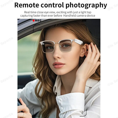 Ola Esporte Bluetooth Smart Glasses – AI Voice, Automatic Adjustment, Waterproof Anti-Blue Light Eyewear with Music & Call