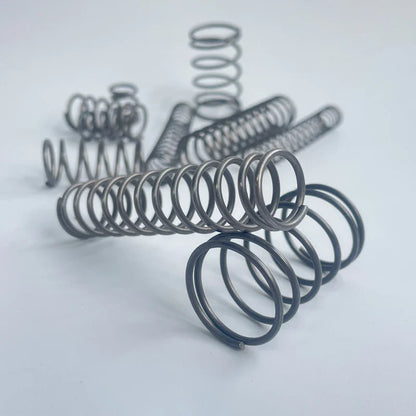 0.5mm/0.6mm/0.7mm Micro Compression Springs – Spring Steel Wire, 4–11mm OD & 5–50mm Length, Customizable