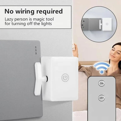 Wireless Remote Control Button Pusher Switch – Wiring-Free Automatic On/Off Light Controller Lazy Smart Switch Tool