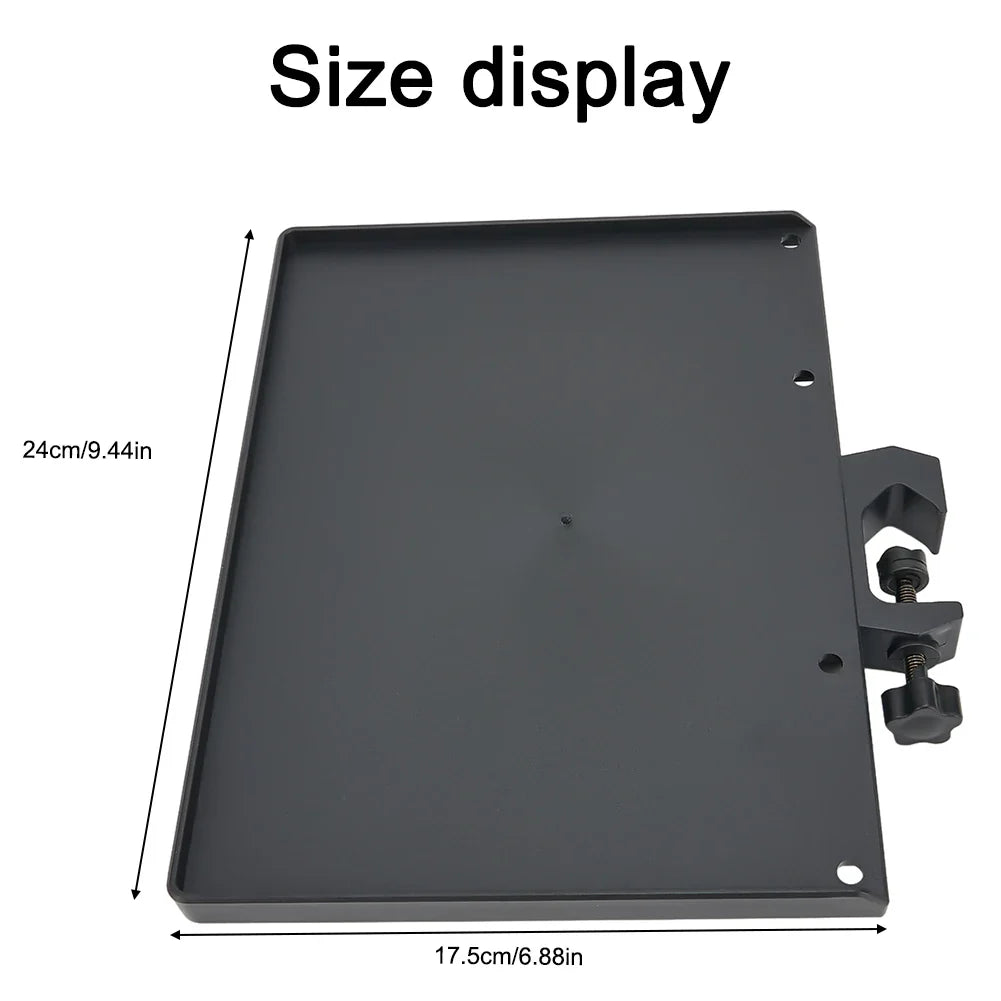 Universal Sound Card Tray for Microphone Stand - Clip for Tripod Bracket, Live Broadcast Microphone Rack Holder