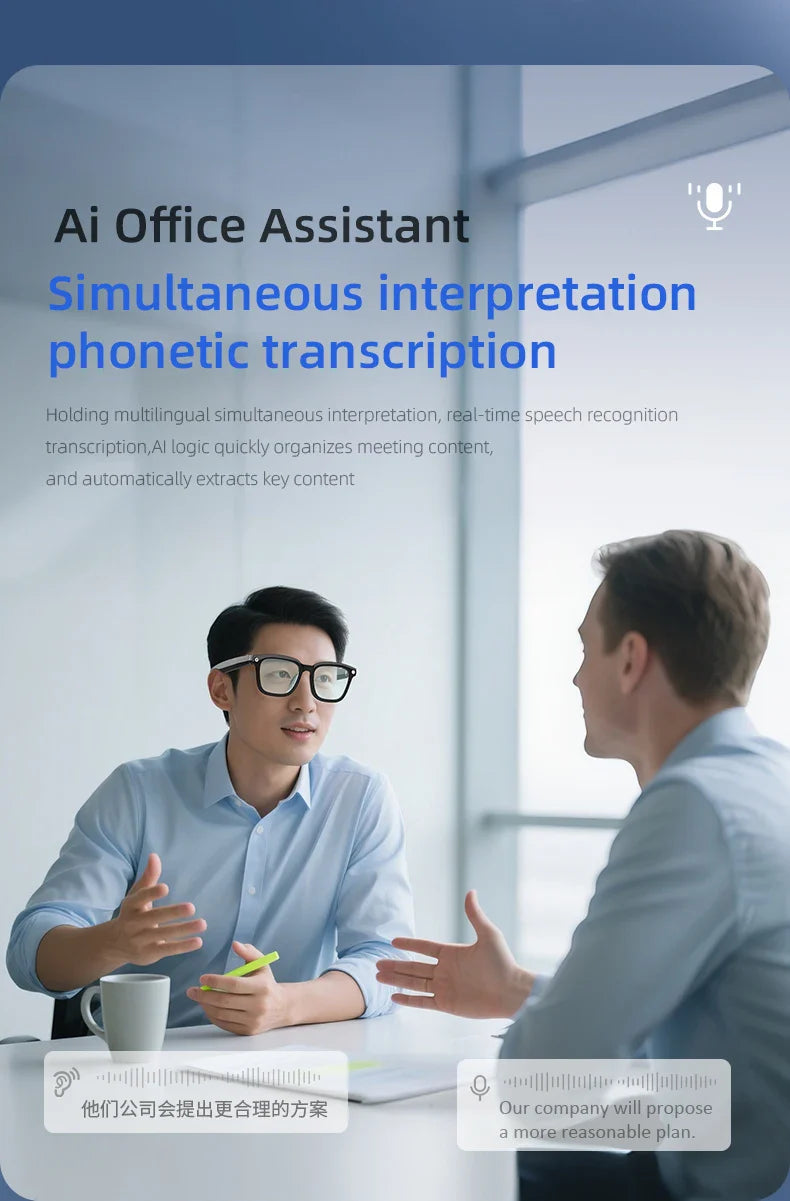 AI Smart Camera Glasses — Polarized Sunglasses with HD1080P Video Recording, WiFi, Bluetooth Calls for Men and Women