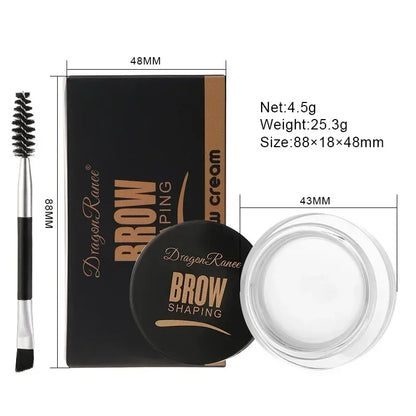 Matte Eyeliner & Eyebrow Cream Gel – Waterproof, Long-Lasting Brow Contouring Cream in Brown & Black for Wild Brows & Concealer