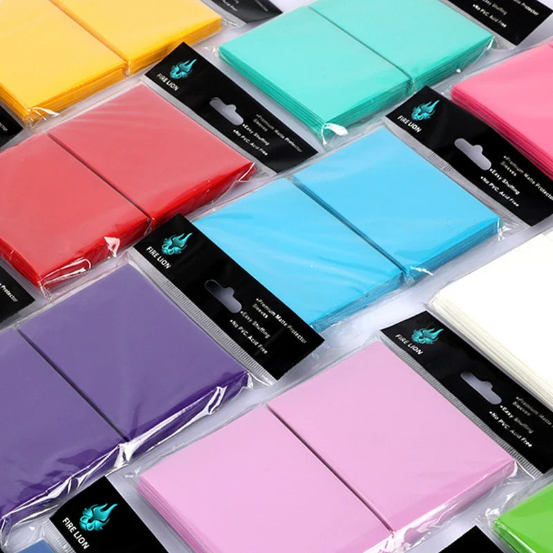 100PCS Matte Card Sleeves 66x91mm — Frosted Trading Card Protectors for MTG & TCG Game Cards