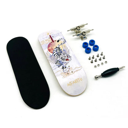 Creative Mini Finger Skateboard – Colorful Maple Fingerboard with Double Rocker, Sport Bearings & Palm Slide Board
