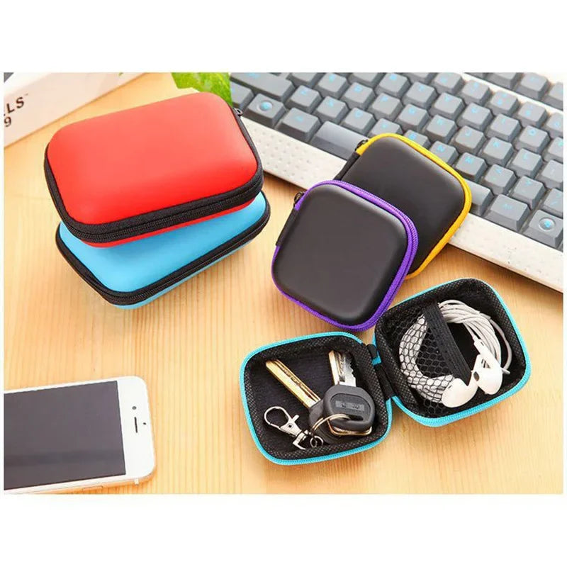 Rectangle Portable Storage Bag – Zip Lock Organizer for Phone, Data Cables, Chargers, and Accessories