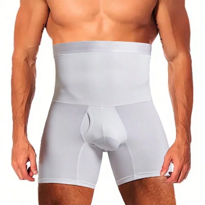 Men’s High Waist Tummy Control Shaper Shorts – Compression Body Shapewear, Belly Slimming Boxer Underwear & Waist Trainer Faja Pants