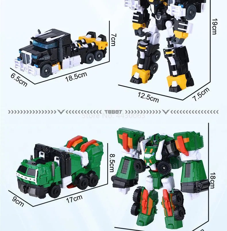 Galaxy Detectives Tobot Transformation Toy – Car to Robot Anime Figure, Korea Cartoon Deformation Tank Gift