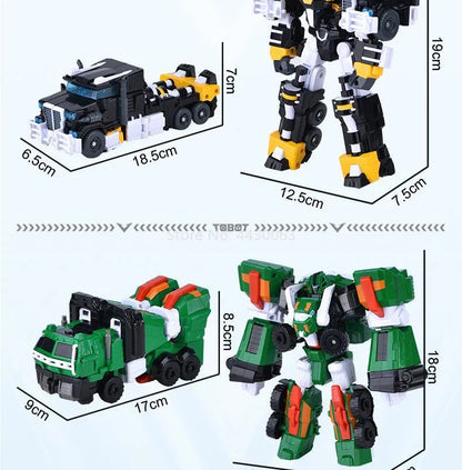 Galaxy Detectives Tobot Transformation Toy – Car to Robot Anime Figure, Korea Cartoon Deformation Tank Gift