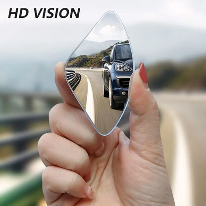 2-Pack Wide Angle Car Blind Spot Mirrors - 360° Adjustable HD Frameless Auxiliary Rearview Mirrors - Small Round Mirror for Enhanced Visibility