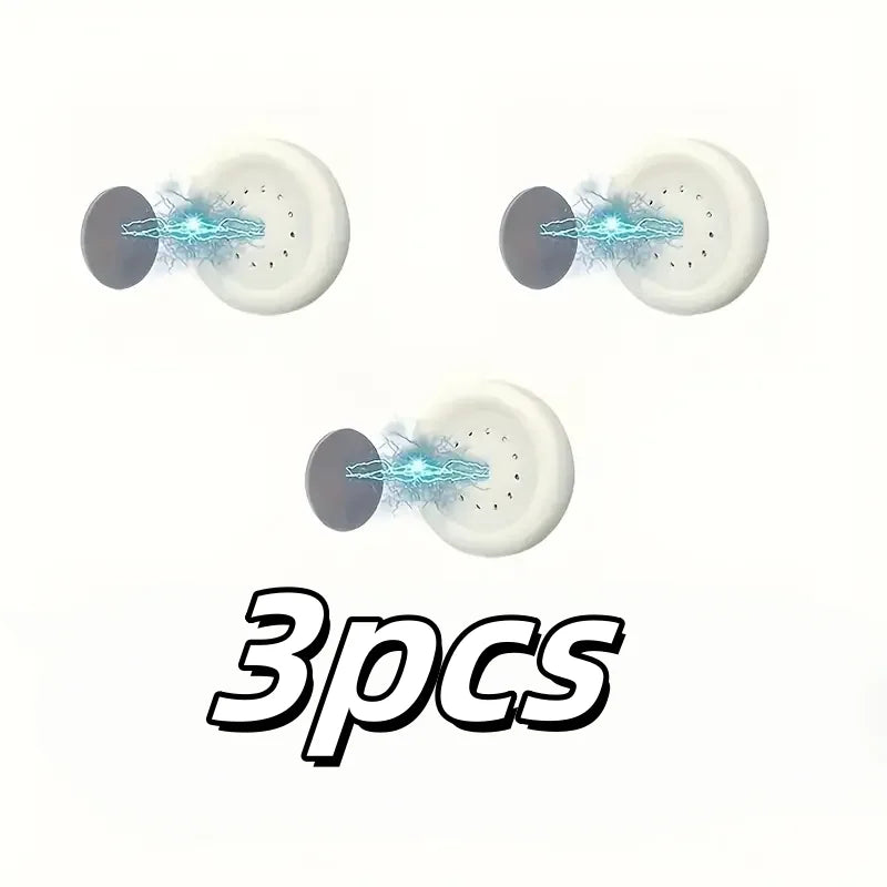 3PCS No-Drill Magnetic Remote Holder – Wall Mount Organizer for TV, AC & DVD Remotes, Space-Saving White Design