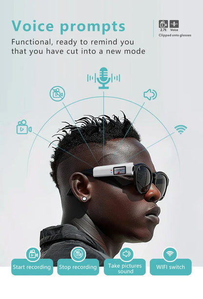 Xiaomi Mini FPV Smart Glasses — HD 4K WiFi Micro-Camera for Video & Audio Recording with APP Control