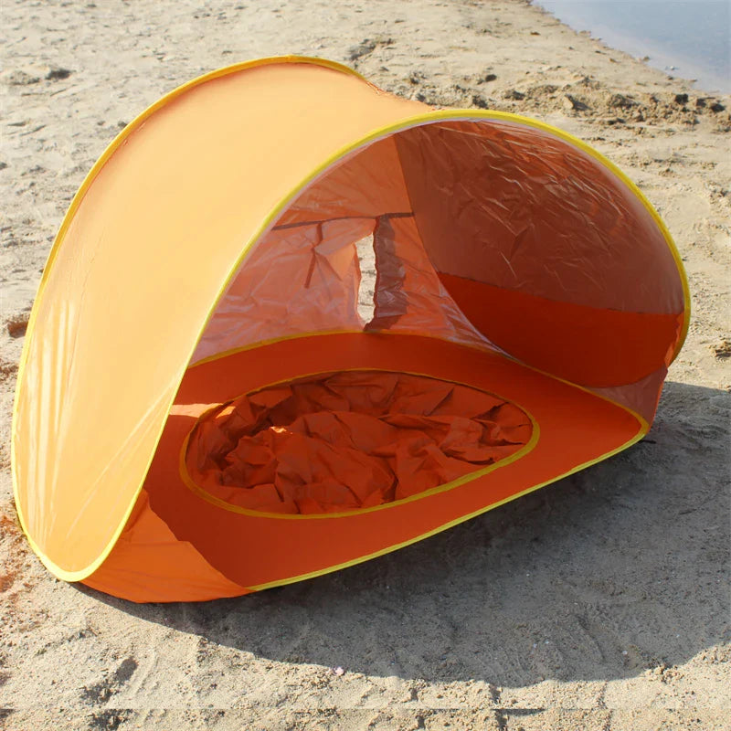 Portable Baby Beach Tent – UV Protection Sun Shelter for Infant, Outdoor Play & Swimming Pool Toy House
