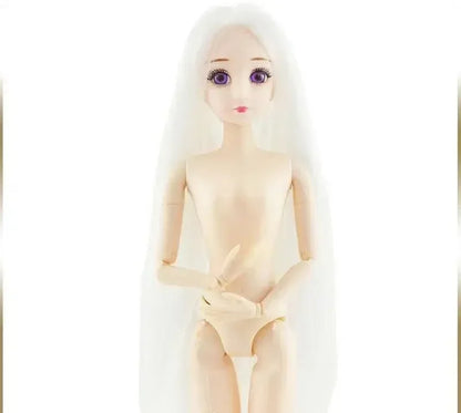 30cm BJD Doll 12-Joint 1/6 Girl Toy — Dress, 3D Eyes, Clothes & Shoes, Kids Gift for Girls