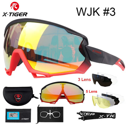 X-TIGER Polarized Cycling Glasses — Photochromic MTB & Road Bike Sunglasses for Sports