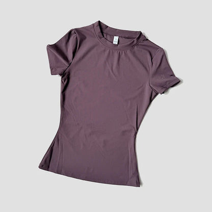 Women’s Seamless Yoga Top Short Sleeve Fitness T-Shirt – Gym, Running & Activewear Sports Shirt for Workout Comfort & Breathability