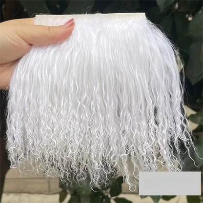 Mongolia Fur Sheepskin Curly Hair Extensions — Cute Wool Texture Wigs for SD, Blyth & BJD Dolls