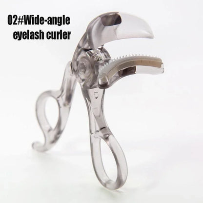 Dual-Type Eyelash Curler with Comb – Wide & Partial Clip, Waterproof, Long-Lasting Natural Curl, Unisex