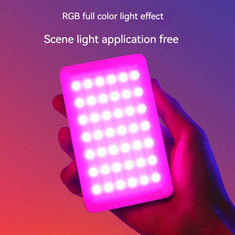 Mini Rechargeable M140 RGB Camera Fill Light - Portable LED Selfie & Live Broadcast Light for Mobile Photography