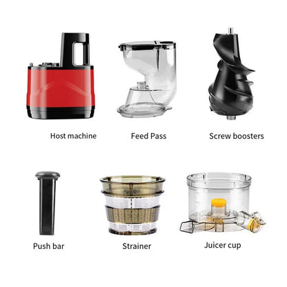 Houselin 7" Cold Press Juicer — Masticating Juicer Machine for Fruits & Vegetables