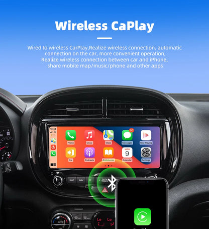 EKIY 2-in-1 Wireless CarPlay & Android Auto Adapter — AI Smart Box for Cars with Wired CarPlay Support