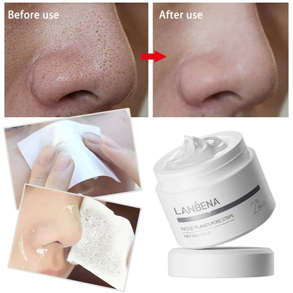 LANBENA Blackhead Remover Nose Pore Strips – Deep Cleansing Oil Control Peel-Off Face Mask (60 Stickers)