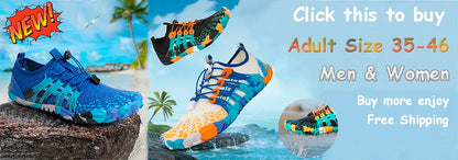 Unisex Aqua Water Shoes – Anti-Slip Quick-Dry Barefoot Sneakers for Beach, Swimming, Wading & Outdoor Activities
