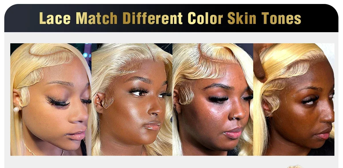 613 Honey Blonde Body Wave HD Lace Front Wig – 13x6 Transparent Glueless Human Hair Wig, 13x4 Lace Frontal, 180 Density