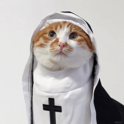 Funny Pet Costume for Cats & Small Dogs – Cross-Dressing COS Outfit for Photo Props & Dress-Up Fun
