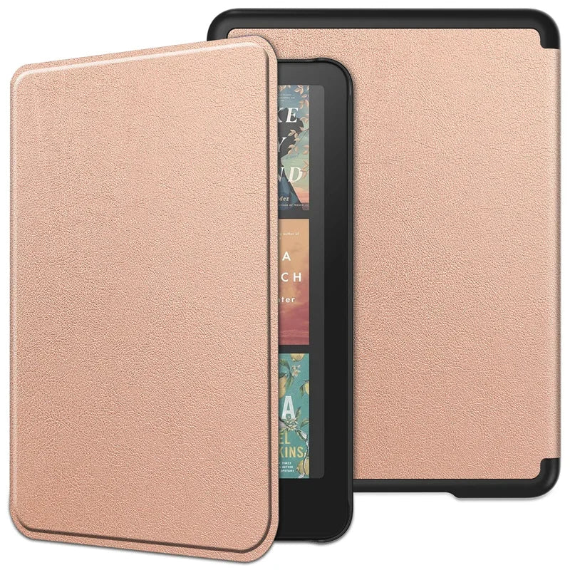 Leather Auto Sleep Case for Kindle Colorsoft Signature Edition (1st Gen, 7") & Paperwhite 12th Gen Protective Cover Funda