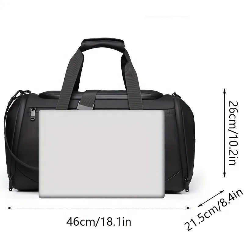 Large Capacity Men’s Carry-On Travel Duffel Bag – Spacious Gym & Weekend Overnight Bag with Multiple Compartments