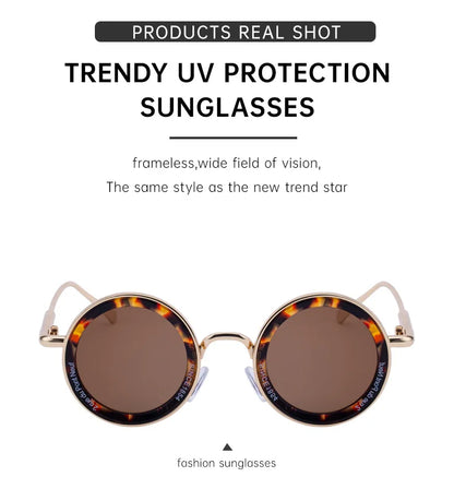 Round Steampunk Sunglasses — Vintage Punk Retro Fashion Glasses for Men & Women