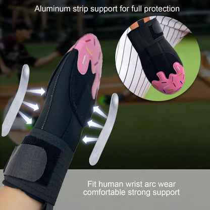 Baseball Sliding Mitt with Adjustable Wrist Compression Strap – Universal Left/Right Hand Glove for Youth & Adults