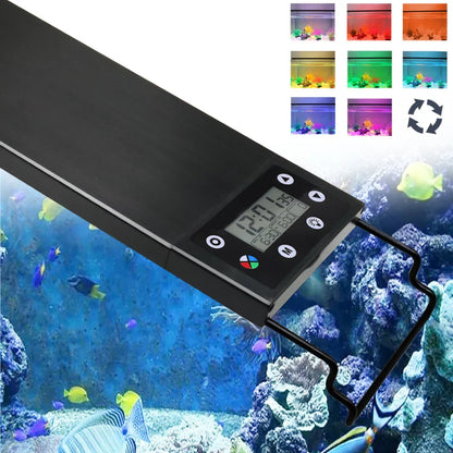 24/7 Full Spectrum LED Aquarium Light – 30-60cm Fish Tank Decoration & Aquatic Plant Growth Lamp, IP68 Waterproof (100V-240V)