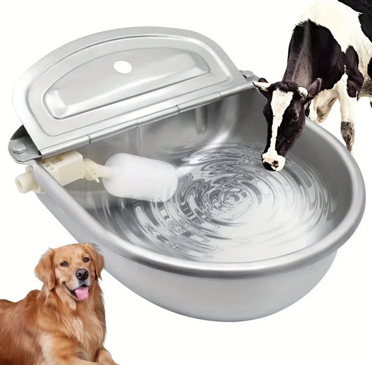 Damaly Automatic Pet Water Dispenser - Gravity-Fed Dog & Cat Drinking Bowl with Easy-Clean Reservoir